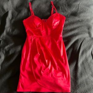 red mini dress; size 5